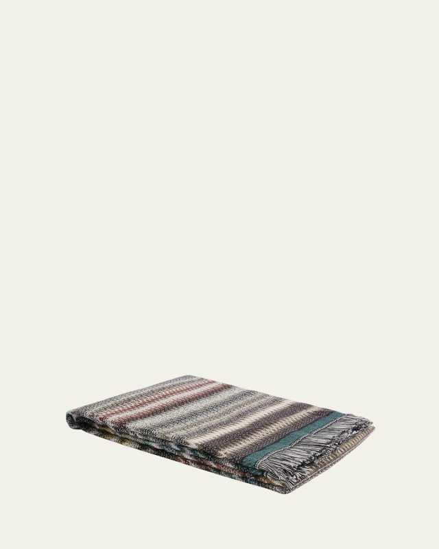 Blurred Wool Throw, 57" x 75"